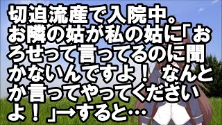 【スカッとする話】切迫流産で入院中。お隣の姑が私の姑に「おろせって言ってるのに聞かないんですよ！ なんとか言ってやってくださいよ！」→すると…【スカッとちゃんねるのマイ】