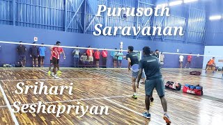 PURUSOTHAMAN SARAVANAN vs SRIHARI SESHA PRIYAN Kannyakumari State Ranking Badminton Tournament 2021