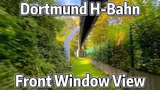 ⁴ᴷ⁶⁰ Front Window View of the H-Bahn Monorail in Dortmund, Germany