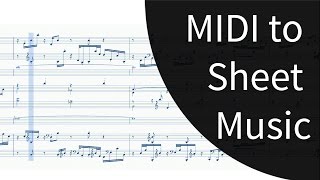 Flawless MIDI to Sheet Music in Musescore 2