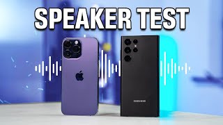 iPhone 14 Pro Max vs Galaxy S22 Ultra Speaker TEST!