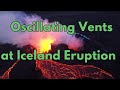 Iceland's Erupting Spatter Cone Oscillates Between Two Adjacent Vents