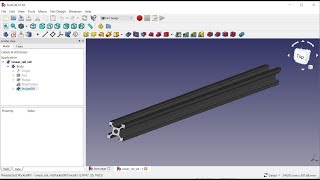 FreeCAD 0.18 Aluminium Extrusion Tutorial