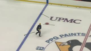 Evgeni Malkin Skates Pre-Practice