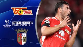 Union Berlin vs. Braga: Extended Highlights | UCL Group Stage MD 2 | CBS Sports Golazo