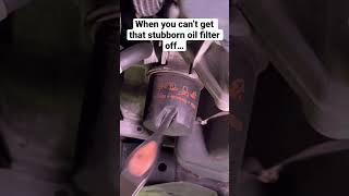 When you can’t get that stubborn oil filter off #bmw #cars #diy #automotive #restoration #cars