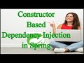 Constructor Based Dependency Injection in Spring | Spring Dependency Injection