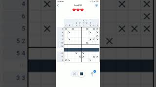 Nonogram Puzzle Level 38 | Gameplay Walkthrough | Easy Solution | Solutions in 1 min
