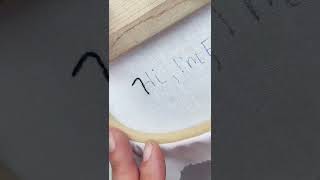 Embroider Writing with Back Stitch