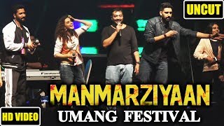 Manmarziyaan Promotion At Umang Festival N M college | Taapsee Pannu, Abhishek Bachchan