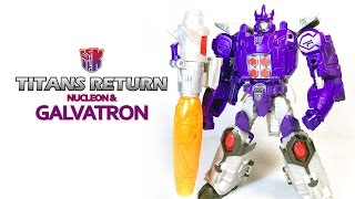 KL變形金剛玩具分享18 泰坦之戰 V級 格威龍 驚破天 Transformers Titans Return Voyager class Nucleon \u0026 Galvatron