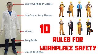 10 RULES FOR WORKPLACE SAFETY | MUST KNOW & PRACTICE