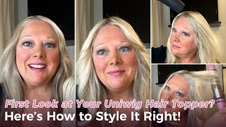 First Look at Your Uniwig Hair Topper? Here’s How to Style It Right! | UniWigs Upgrade Courtney