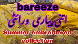 Bareeze new summer embroidered collection volume 1 2025