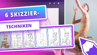 Skizzieren wie ein Profi ✏️ | Diese 6 TECHNIKEN musst du lernen!