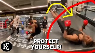 RUSSIAN SPARRING GONE WRONG! "PROTECT YOURSELF AT ALL TIMES" - (EGO REACTION)