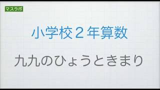 マスラボ　小学２年　九九のひょうときまり