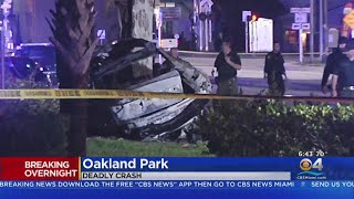 One Dead In Fiery Oakland Park Crash