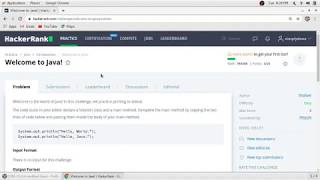 Welcome to Java Hacker Rank Solution
