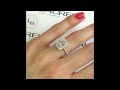 2 carat elongated radiant cut diamond halo engagement ring