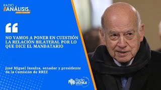 José Miguel Insulza analiza las relaciones bilaterales entre Chile y Argentina