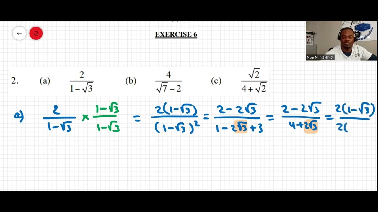 GRADE 11 RATIONALIZING THE DENOMINATOR. CHAPTER 1 EXPONENTS AND SURDS ...