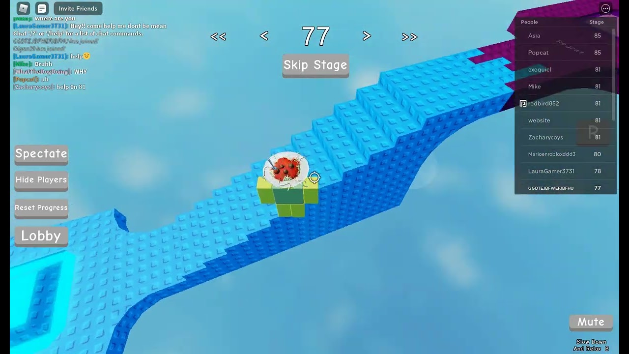 Roblox TROLL Jump Per Difficulty Chart Obby Stage 77 - YouTube