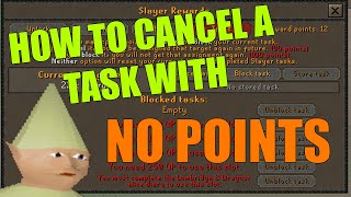 OSRS - How To Cancel/Switch Your Slayer Task With No Points