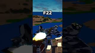 F35 VS F22 COMPARISON! (Military Tycoon) #shorts