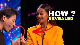 Ring FLYING magic REVEALED AGT #magictutorials #viral #magiciangottalent #agt