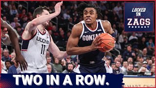 Graham Ike and Nolan Hickman fail to show up as Gonzaga falls to UConn | Battle and Ajayi improving!