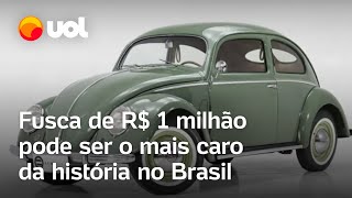 Volkswagen de R$ 1 milhão pode ser o Fusca mais caro da história no Brasil; vídeo