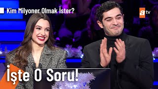 Su Burcu Yazgı Coşkun ve Burak Deniz 1 Milyon değerindeki soruya kadar geldiler!