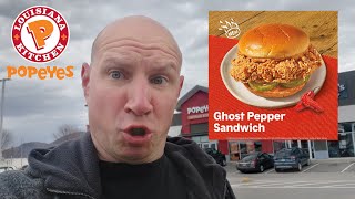 Popeye's Ghost Pepper Chicken Sandwich!