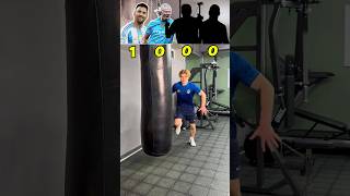 PUNCHING BAG VS 4 POPULAR FOOTBALLERS⚽️😅 #challenge #football #foryou #funny #fyp