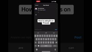 How To Add Gifs On Threads Shorts Threadsapp Threads
