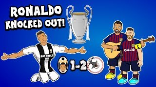 😊RONALDO OUT!😊 (Juve vs Ajax & Barca vs Man Utd Parody Goals Highlights Champions League 2019)