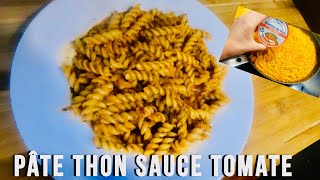 Avez-vous du thon en conserve et des pâtes à la maison ? Pâte thon SAUCE Tomate ‼️