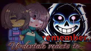 Undertale reacts to Sp!Dusttale ~Don't Forget~ (1/2)