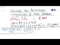 Calculating Percentage composition of each element in a compound