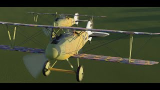 Albatros D.Va Planes Taking Off (WW1 Blender Animation)