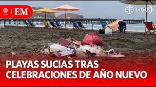 Peru Beaches Cleaned After New Year's Festivities | Edición Mediodía | News Peru