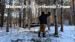 Building the wood tent Ep 69