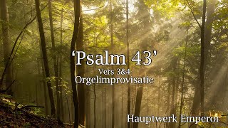 Psalm 43: 3 \u0026 4 - Orgel Improvisatie  (met Lyrics) Hauptwerk Domkerk Utrecht door Matthijs Keizer