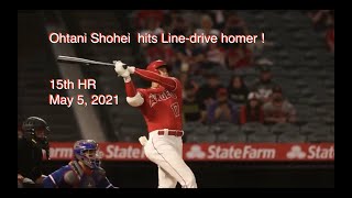 MLB Shohei Ohtani Line-Drive HR #15 | 2021