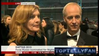 Rene Russo and Dan Gilroy (Nightcrawler) - BAFTA Interviews (BBC News, 8.2.15)