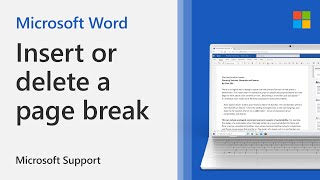 How to add or remove page breaks in Word | Microsoft