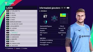 Lazio 2022-23 #efootball2023 #pes 2021 Ps4 #Ps5 #Pc Player Faces & Ratings Patch Serie A 2023