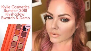 Kylie Cosmetics Summer 2018 Kyshadow Eyeshadow Palette Swatches
