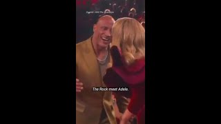 Adele meets her ‘dream’ celebrity, Dwayne ‘The Rock’ Johnson at The Grammys